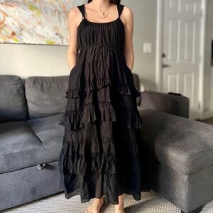 Cinq à Sept Kandra Tiered Maxi Dress - Cottagecore Boho Romantic Whimsigoth - 0